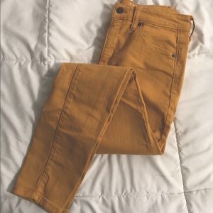 Mustard yellow jeans